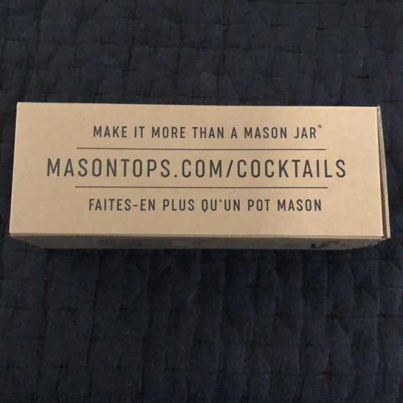 Masontops Turquoise Mason Jar Cocktail Shaker Kit w/ Multi-Functioal Spoon - Picture 4 of 7